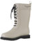 Ilse Jacobsen HORNBÆK | Halbhohe Damen Gummistiefel aus Natur Bio Gummi | Wasserdicht | PVC Frei | 3/4 Lange Stiefel mit Schnürsenkel aus Baumwolle | RUB15 | Grau 38 EU