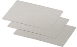 Clairefontaine 11291C - Packung mit 25 Karten Pollen Miniformat 7x9,5cm, 210g, ideal für Ihre Einladungen und Korrespondenz, Silber, 1 Pack