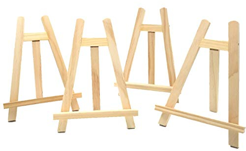 JZK 4x Tisch-Staffelei aus Holz für A3, A4, A5, A6, Hochzeitstafel, Hochzeitsplakat, Jubiläumsplakat, Party, Fotonotiz, Fotopapierhalter