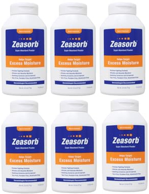 Zeasorb Prevention Super saugfähiges Puder, 70 ml, 6 Stück