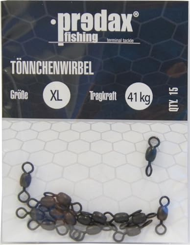 Predax Tönnchenwirbel schwarz - 15 Wirbel
