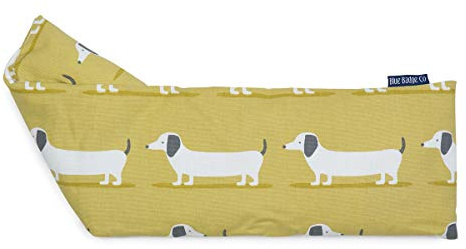 Blue Badge Co Heated Microwavable Heat Pack in Sausage Dog | Fabric Machine Washable Wheat Warmer Bag, Lavender Scented Natural Wheat Grains for Pain Relif
