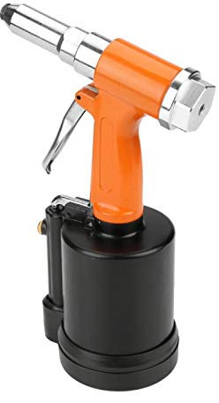 Rivettatrice pneumatica industriale altri utensili manuali rivettatrice Rivettatrice pneumatica per rivetti a pistola Rivet Kit 3.2-6.4mm(Orange+Black)