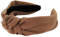 axy Stoff Haarreif mit Knoten-Vintage-Wunderschön Damen Stirnband Haarschmuck Haarreifen HR35 (Braun)