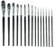 Grinning Gargoyle - Acrylic Paint Miniature Brushes - Set of 15 Model Paint Brushes for Roleplaying and Wargaming Figures - Dry Brush Miniature Painting - Precision Basecoat Detail