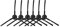 Andifany Brosse Laterale (3 Droite + 3 Gauche) pour Ilife A4 A6 A4S V3S V3L V3S Pro V5 V50 V5S V5S Pro X5 T4 X430 X432 X620 X623 Partie de Brosse de Nettoyage