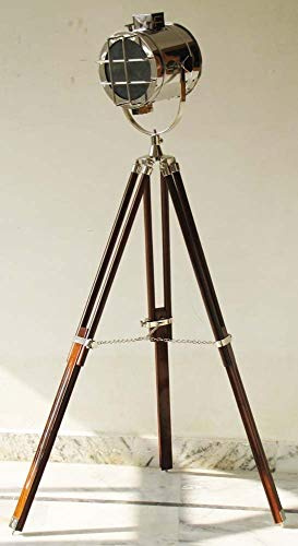 Designer Studio Floor Lamp Nautical Spot Light Searchlight with Tripod Stand