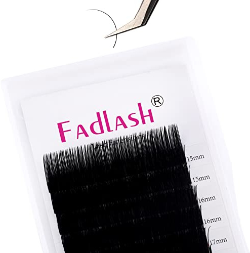 FADLASH Individual Classi Eyelash Extension 0.10 C Curl 15-20mm Black Lash