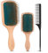 Hair Brush,Natural Wooden Paddle Hair Brushes for Women Men Kids,Detangler Brush and Small Travel Styling Brush with Hair comb Set for Detangling, Straightening and Blowdrying