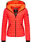 Navahoo Damen Damen leichte Übergangsjacke Steppjacke mit Kapuze Kimuk Neon Coral Gr. M