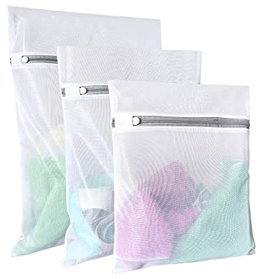 Lingerie Bags for Washing Delicates,Small Fine Mesh Laundry Bags,3Pcs(1 Large,1 Medium,1 Small)