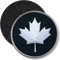 Klettpatch - Kanada Ahorn rund gestickt 45 mm/Canada Flagge Symbol Ahornblatt/Klett-Patch Patch Patches Klett Abzeichen auf Kleidung Rucksack Ahornblatt/Club of Heroes (Schwarz)