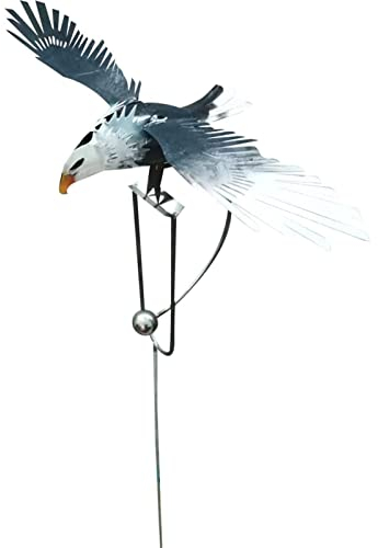 Zhenqi Adler-Gartenstatue, Gartenadler, Dekoration, Gartenstecker, Eule, Gartenstecker für Garten, Rasen, Terrasse, Hof, Dekoration