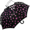 iX-brella Fiberglas Stockschirm Automatik Wetprint - Farbwechsel bei Nässe - Paintdrops Neon Pink