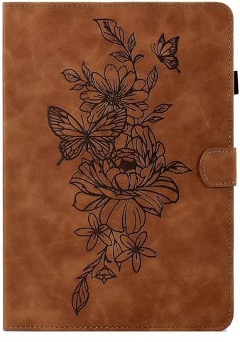 MOKASE Case for 6.8 Kindle Paperwhite 11th Generation 2021, Suede Leather Cover with Stand, Auto Wake/Sleep with Pen Holder for Kindle Paperwhite & Signature Edition & Kids E-reader 2021, Brown