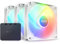 NZXT F120 RGB Core 120mm PWM Fan 3 Pack with Controller White
