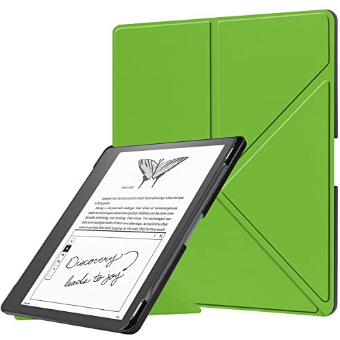 Tablet case for Amazon Kindle Scribe 2022 (1st Gen) with Writing Function 10.2 inch Slim case with Stand Function and auto Sleep/Wake Function Green