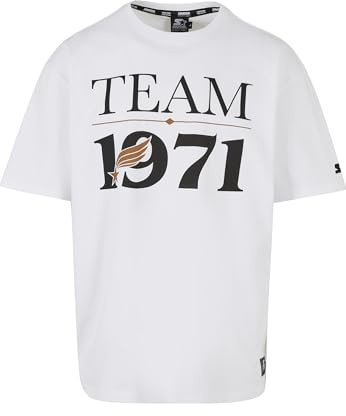STARTER BLACK LABEL Herren Starter Team 1971 Oversize Tee White, XXL
