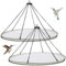 FoldTier Universal Wild Bird Seed Catcher Hanging Hoop Platform Bird Seed Catcher Tray for Hummingbird Feeders Bee Feeder Outdoor Garden Accessories(2 Pieces,30 Inch)