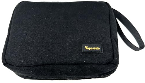 VAPESUITE Weiche Verdampfertasche für Reisen – Schwarz – Wasserabweisende Tasche für Verdampfer und Zubehör