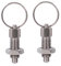 LIFKICH Ring 2st Knopfkolben Ohne Sperre Spring- Geladener Kolben. Schnellverschluss Federring Ziehen Knopfstößel Aus Edelstahl Federstift Mit Gewinde Nicht- Lock- Out- Kolben Offen Säule