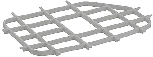 Haas Auflagerost grau - Spülbecken Auflage aus robustem und schlagfestem Polypropylen - passend zu Haas Ausgussbecken