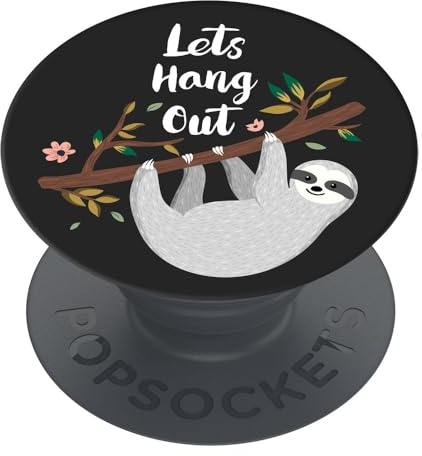 PopSockets | PopGrip | Ausziehbarer Halterung und Griff für Smartphones und Tablets | Fingerhalter Basic Hang Out
