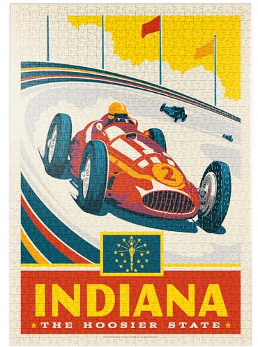 MyPuzzle Indiana: The Hoosier State - Premium 1000 Teile Puzzle - MyPuzzle Sonderkollektion von Anderson Design Group