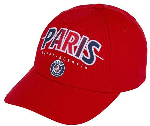 Paris Saint-Germain Kappe PSG – Offizielle Kollektion, verstellbare Größe, für Kinder, Jungen, rot, One size