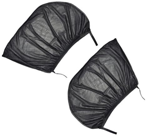 Rideau Pare- de Voiture, Maille Noire Anti-moustiques, Protection Solaire Respirante, Pare- Complet, Facile à Utiliser, Pare- Multifonctionnel pour Fenêtre de