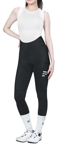 INBIKE Salopette Ciclismo Donna con Tasca Imbottite 3D Pantaloni Ciclismo Donna con Bretelle Pantaloni Bici da Strada Pantaloni MTB Asciugatura Rapida Traspirante,XS