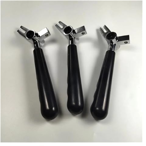 FHAJKTJB 3 Straight Hand Levers Accessories Black Color Handles ,Compatible For Vevor,Soft Serve Ice Cream Machines Spare Parts
