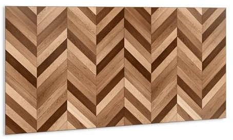Tulup pour la Cuisine Salle de bains Adhesive Autocollants Muraux PVC Imperméable Panneaux 100x50cm - Parquet en bois