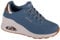 Skechers Damen Sneakers, Blau Rose Gold, 38 EU