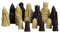 Isle of Lewis I Schachfiguren aus Kunstharz, 8,9 cm, Weiß und Braun