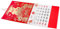 Tofficu Chinesischer Wandkalender Im Goldfolien-design Monatskalender Für Jahr Der Schlange Für Zuhause Und Büro Hängend Praktisch Mit Platz Für Notizen Und Termine