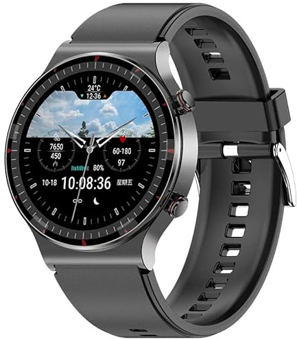 Cosescos Orologio sanitario IP68 impermeabile per Android e iOS Smartwatch Misurazione pressione sanguigna, ossigeno nel sangue, ECG, cardiofrequenzimetro, fibrillazione