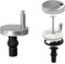 Desenda 2 PCS Toilet Seat Hinge Fixings, Quick Release Toilet Seat Top Replacement Kit, Universal Toilet Seat Bolt Fittings for WC Toilet Blind Holes