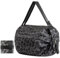 Faltbare Einkaufstaschen im Beutel, Wiederverwendbare Falttaschen Oxford-Stoff für Reise, Fitness, Einkaufen, Camping und Winterkleidung Nanobag, Foldable Shopping Bag (Schwarzer Leopardenprint)