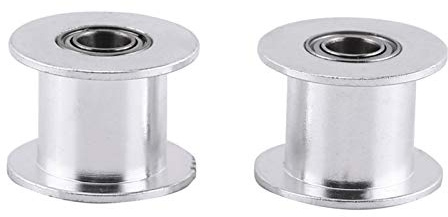 Hochwertiges 3D-Drucker-Riemenscheiben-Set aus Aluminium, 5-teilig – 20-Zahn-Umlenkrolle für 2GT-Zahnriemen – Design ohne Zähne für 10 Mm Riemenbreite – Ideal für