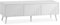 HOMN LIVING Meuble TV Telmo 3 Portes Couleur Blanc, 130 cm (Largeur) 40 cm (Profondeur) 45 cm (Hauteur)