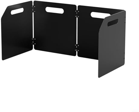 Windschutz für Camping, Campingkocher, faltbar, energiesparend, Zinklegierung, Displayschutzfolie für Outdoor-Kochen (dreifach)