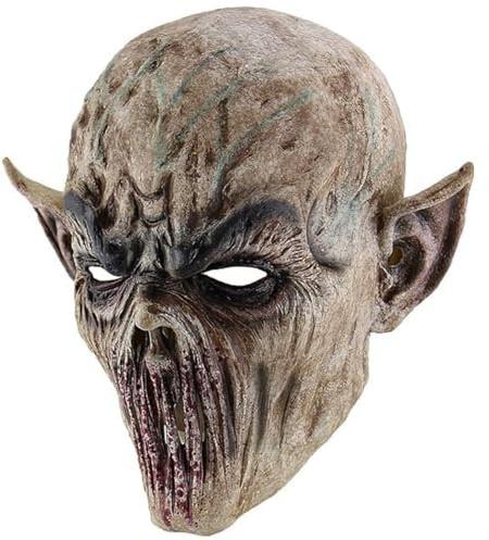 Fartoni Máscara Terror o Miedo De Monstruo Malvado Para Adultos, Perfecta Para Halloween, Cosplay De Terror, Fiesta De Disfraces, Demonio, Zombi, Alienígena, Asesino U Orco Sangriento.