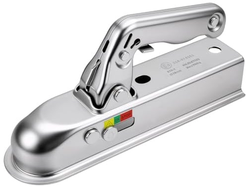 WPPQWP Zugmaul Anhängerkupplung Abschließbar 50mm, Universal Zugkugelkupplung Vierkant bis 800kg, Anhängerzubehör