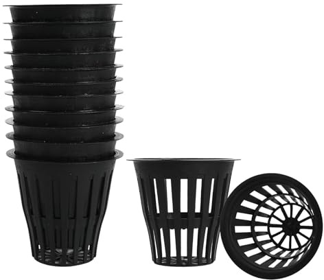 Hydroponie 60 Pièces – Pots Hydroponiques Plastique 5cm, Panier de Culture en Maille, Godets pour Semis & Pot Plastique Plante, Idéal pour Plante Aquatique Bassin Extérieur, Système DWC et Aquaponie