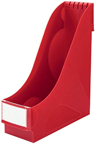 Leitz Stehsammler Extrabreit, 8er Pack, Ideal zur Ablage und Aufbewahrung von Dokumenten, Katalogen und Mappen im A4- und US-Format, Rot, 24250025