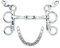 Stübben Gebiss 2241 Pelham Easy Control doppelt gebrochen - 12,0 cm - 12 mm - Edelstahl