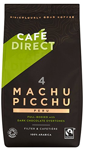 Cafédirect Machu Picchu Organic Fairtrade Ground Arabica Coffee 200g (Pack of 2)