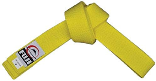 FUJI Sports Judo Belt for Kids and Adults, Training and Competition Judo Uniform Belt, Yellow Color, Size 5