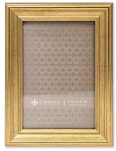Lawrence Frames Sutter Bilderrahmen, brüniert, goldfarben, 10 x 15 cm
